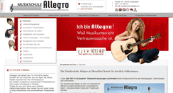 Desktop Screenshot of musikschule-allegro.eu