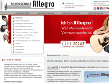 Tablet Screenshot of musikschule-allegro.eu